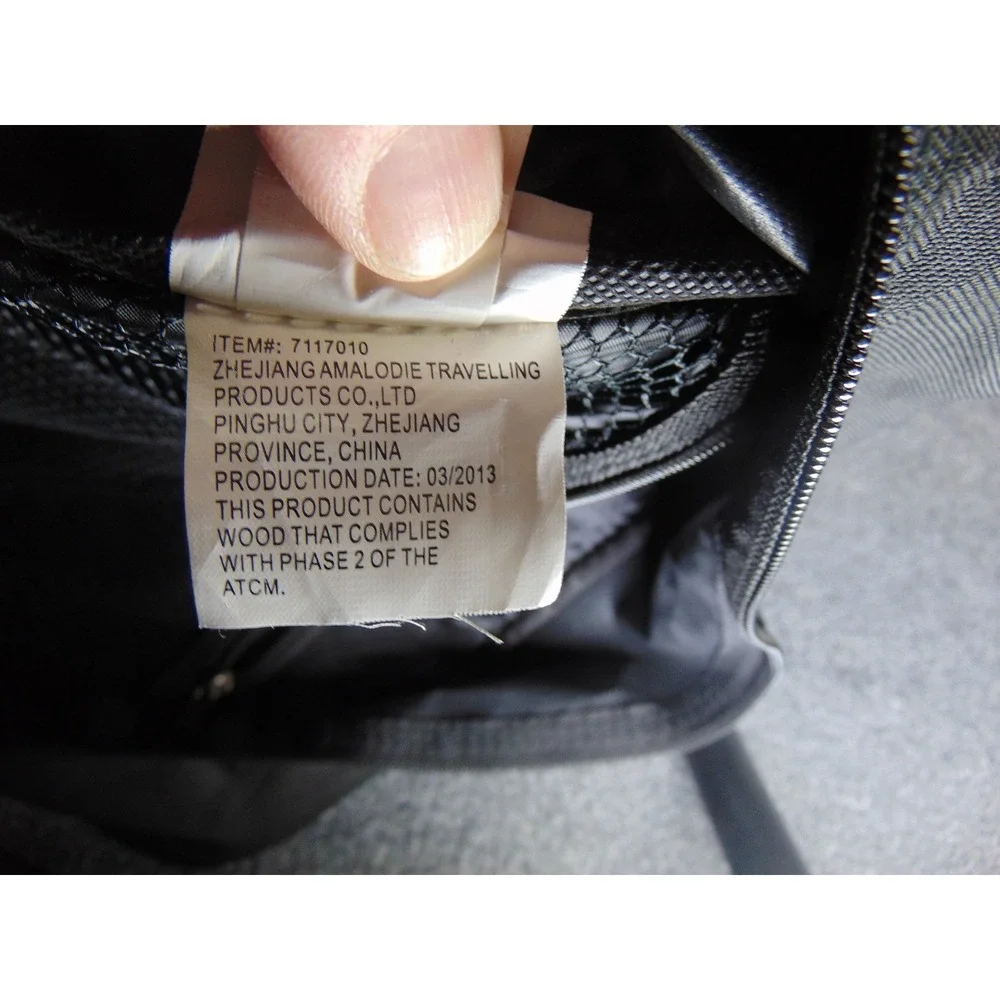 Protege Rolling Underseat Bag Mens Black Solid Travel Carry On Luggage 7117010